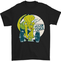 Vegan Power Gym Bodybuilding Vegetarian Mens T-Shirt 100% Cotton Black