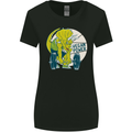 Vegan Power Gym Bodybuilding Vegetarian Womens Wider Cut T-Shirt Black