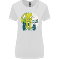 Vegan Power Gym Bodybuilding Vegetarian Womens Wider Cut T-Shirt White