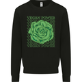 Vegan Power Kids Sweatshirt Jumper Black