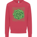 Vegan Power Kids Sweatshirt Jumper Heliconia