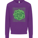 Vegan Power Kids Sweatshirt Jumper Purple