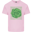 Vegan Power Kids T-Shirt Childrens Light Pink