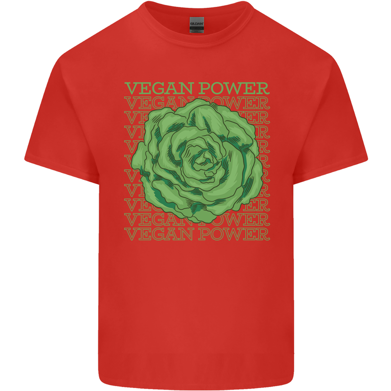 Vegan Power Kids T-Shirt Childrens Red