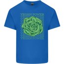 Vegan Power Kids T-Shirt Childrens Royal Blue