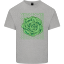 Vegan Power Kids T-Shirt Childrens Sports Grey