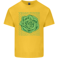 Vegan Power Kids T-Shirt Childrens Yellow