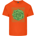 Vegan Power Mens Cotton T-Shirt Tee Top Orange