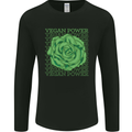 Vegan Power Mens Long Sleeve T-Shirt Black