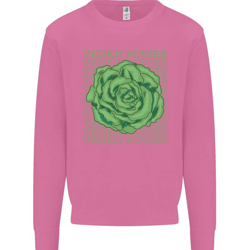 Vegan Power Mens Sweatshirt Jumper Azalea