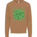 Vegan Power Mens Sweatshirt Jumper Caramel Latte