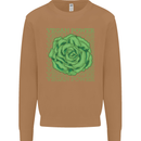 Vegan Power Mens Sweatshirt Jumper Caramel Latte