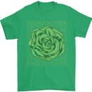 Vegan Power Mens T-Shirt 100% Cotton Irish Green