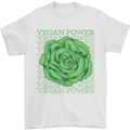 Vegan Power Mens T-Shirt 100% Cotton White