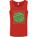 Vegan Power Mens Vest Tank Top Red