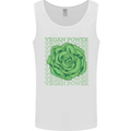 Vegan Power Mens Vest Tank Top White