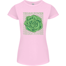Vegan Power Womens Petite Cut T-Shirt Light Pink
