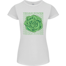 Vegan Power Womens Petite Cut T-Shirt White
