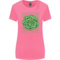 Vegan Power Womens Wider Cut T-Shirt Azalea