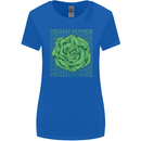 Vegan Power Womens Wider Cut T-Shirt Royal Blue