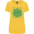 Vegan Power Womens Wider Cut T-Shirt Yellow