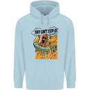 Vegan UFO Funny Vegetarian Alien Childrens Kids Hoodie Light Blue