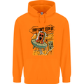 Vegan UFO Funny Vegetarian Alien Childrens Kids Hoodie Orange
