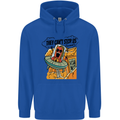 Vegan UFO Funny Vegetarian Alien Childrens Kids Hoodie Royal Blue