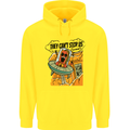 Vegan UFO Funny Vegetarian Alien Childrens Kids Hoodie Yellow