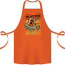 Vegan UFO Funny Vegetarian Alien Cotton Apron 100% Organic Orange