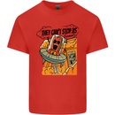 Vegan UFO Funny Vegetarian Alien Kids T-Shirt Childrens Red