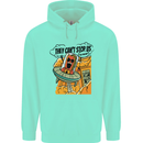 Vegan UFO Funny Vegetarian Alien Mens 80% Cotton Hoodie Peppermint