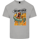 Vegan UFO Funny Vegetarian Alien Mens Cotton T-Shirt Tee Top Sports Grey