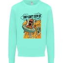 Vegan UFO Funny Vegetarian Alien Mens Sweatshirt Jumper Peppermint