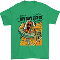 Vegan UFO Funny Vegetarian Alien Mens T-Shirt 100% Cotton Irish Green