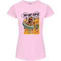 Vegan UFO Funny Vegetarian Alien Womens Petite Cut T-Shirt Light Pink