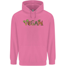 Vegan Vegetables Childrens Kids Hoodie Azalea