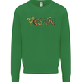 Vegan Vegetables Kids Sweatshirt Jumper Irish Green
