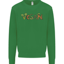 Vegan Vegetables Kids Sweatshirt Jumper Irish Green
