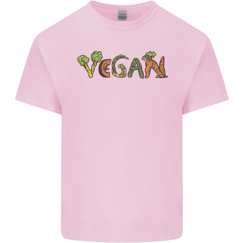Vegan Vegetables Kids T-Shirt Childrens Light Pink