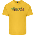 Vegan Vegetables Kids T-Shirt Childrens Yellow