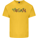 Vegan Vegetables Kids T-Shirt Childrens Yellow