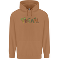 Vegan Vegetables Mens 80% Cotton Hoodie Caramel Latte