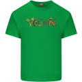 Vegan Vegetables Mens Cotton T-Shirt Tee Top Irish Green