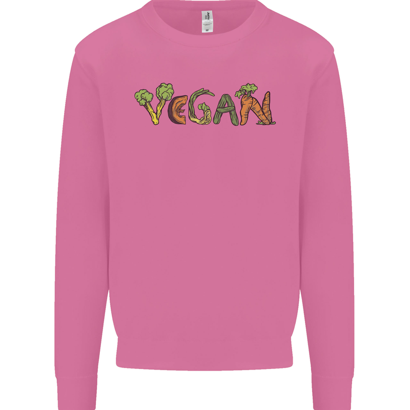 Vegan Vegetables Mens Sweatshirt Jumper Azalea