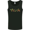 Vegan Vegetables Mens Vest Tank Top Black