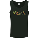 Vegan Vegetables Mens Vest Tank Top Black