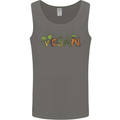 Vegan Vegetables Mens Vest Tank Top Charcoal