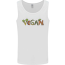 Vegan Vegetables Mens Vest Tank Top White