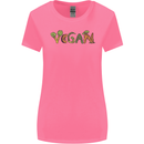 Vegan Vegetables Womens Wider Cut T-Shirt Azalea
